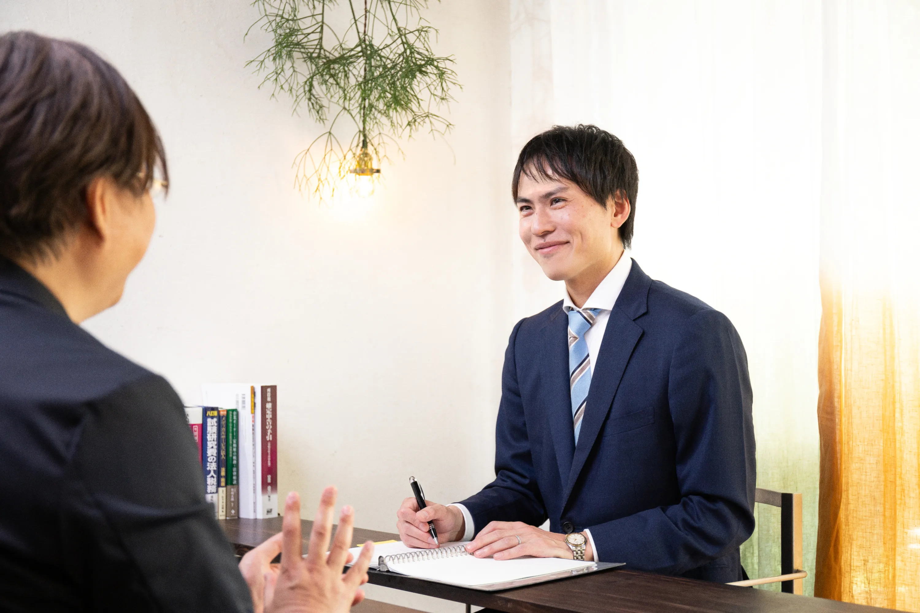インタビュー撮影の作例